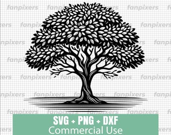 Trees SVG Bundle, Oak Tree Svg File for Cricut, Bonsai Landscape Design ...