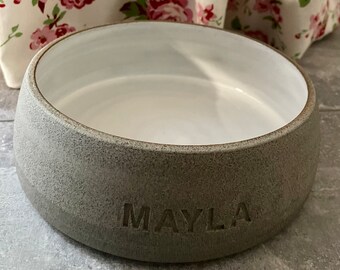 Dog bowl water bowl ceramic Mayla