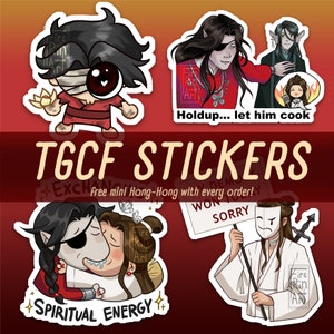 Bendiciones oficiales del TGCF Hualian Heaven: pegatinas de vinilo