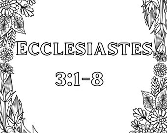 Scripture SONG w/ Coloring Book: Ecclesiastes 3 (Copy and Paste the link in description to LISTEN to sample of song)