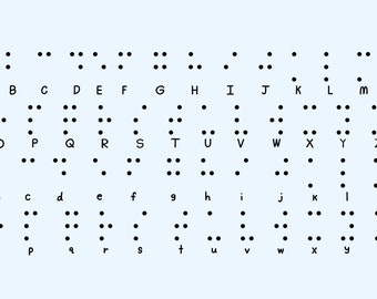 Braille with hand write letter