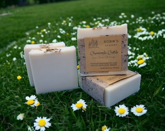Chamomile Castile Soap – 100% Olive Oil, Coconut-Free, Vegan & Reiki-Infused