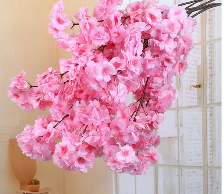 40 Decorative Cherry Blossom, Silk Tree Flower and Bonsai Arch Pink and ...