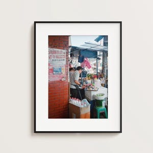 Taiwanese Street Market Vendors Street Photography Fine Art Film Photography Print