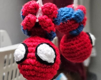 Crochet Spiderman car hanger digital pattern