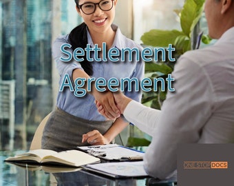 Settlement Agreement Template