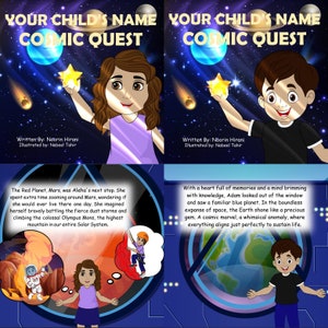 Cosmic Quest - Livre pour enfants personnalisé