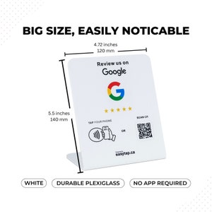 New Google Review NFC Stand for Business - Get more reviews to grow your business with just one tap or scan