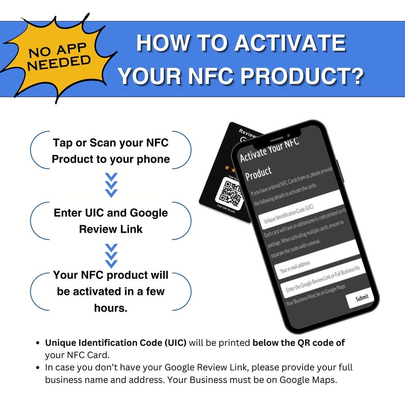 Google Review NFC Tap and QR Code Scan Cards NFC Tap or Scan Google Review Sign Etsy