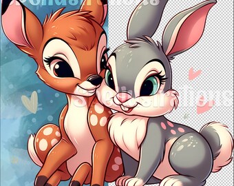 再入荷アイテム Thumper and Bambi PNG, Images Clipart Background Transparent その他