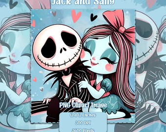 Jack y Sally PNG, imágenes prediseñadas de fondo transparente, archivos de licencia comercial, gráficos de pesadilla