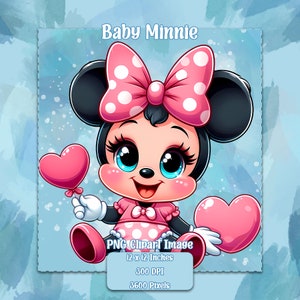 Bébé Minnie PNG, Images Clipart fond transparent, fichiers sous licence commerciale, graphiques Little Princess