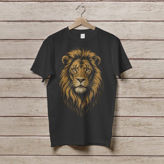 Vintage Lion Graphic Shirt Retro Trendy Boho T-Shirt Wild Animals Tshirt Lion Lovers Tee Wild Cat Shirt Cute Lion Gift Nature Lover Gift