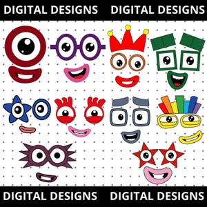 Numbers costume t-shirt png, birthday party theme, with blocks, for color groups and matching family Halloween costumes 1-10