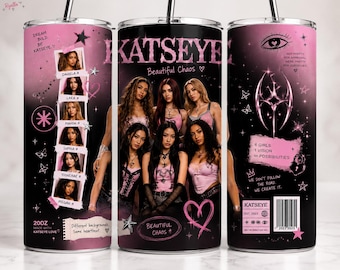 Mädchen band Katseye 20oz Tumbler Wrap PNG | Kpop Sublimations Design (Digitaler Download)