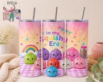 Glitzer Knödel Squishy PNG | Kawaii Pastell Sublimations Design (Digitaler Download)
