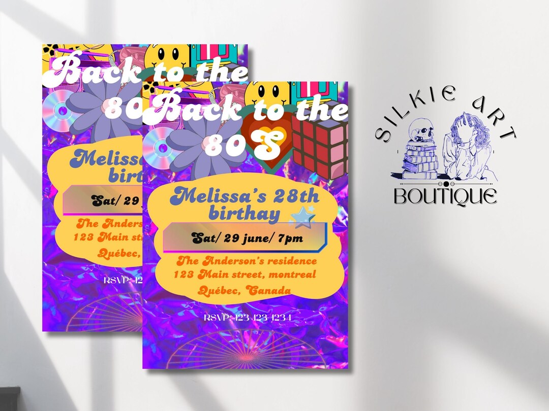80s Invitation 80s Invitation Template Y2k Birthday Party 80s 80s Invitation 80s Invitation Template Y2k Birthday Party 80s