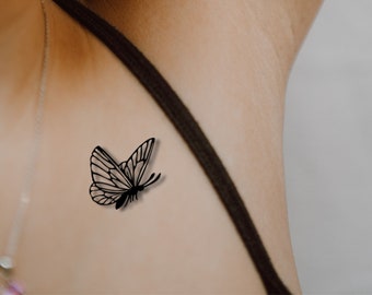 Custom Temporary tattoo, butterfly tattoo, fake tattoos, tattoo design