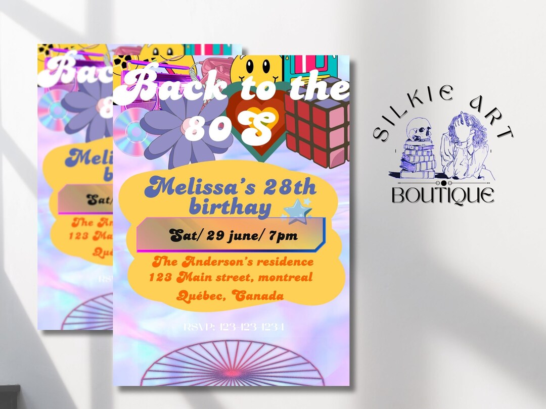 80s Invitation 80s Invitation Template Y2k Birthday Party 80s 80s Invitation 80s Invitation Template Y2k Birthday Party 80s