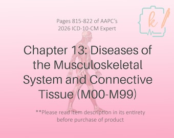 ICD-10-CM Chapter 13 Book Notes: Musculoskeletal Diseases (2026) (Digital Download)