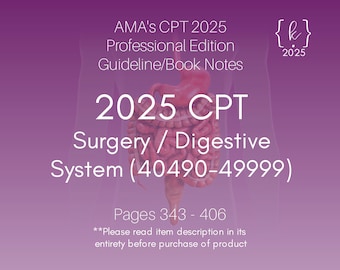 Notas del libro de Cirugía del Sistema Digestivo CPT 2025
