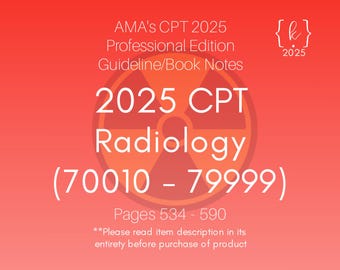 Notas del libro de radiología CPT 2025
