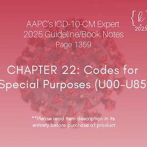 2025 ICD-10-CM Chapter 22 Guideline Notes: Medical Coding Study Aid (PDF Download)