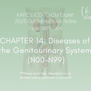 2025 ICD-10-CM Genitourinary System Guidelines: Medical Coding Notes (PDF Download