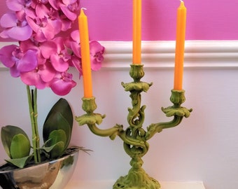 Flock, Velvet Feel, Ornate Candelabra