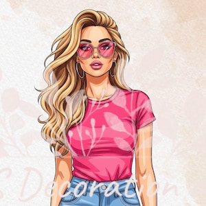 Women Clipart Collection/ Watercolor Clipart High-Quality Digital Illustrations Beautiful woman
