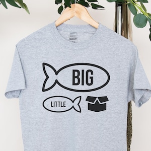 Camiseta Big Fish Little Fish Caixa de papelão, camiseta de dança retrô para fãs de Ravers, Clubbers, House Music, Dance, Techno e EDM