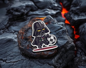 Adesivo da calcio Darth Vader | Adesivi sportivi di Star Wars| Impermeabile | Adesivi premium | Regalo | Vinile | Olo | Alta qualità | Signor Mandoo