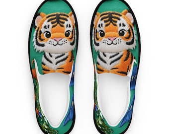Digital Tiger Women’s slip-on canvas shoes