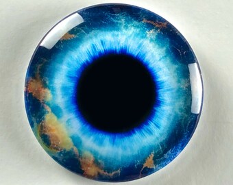 Cosmic Eye / Galaxy Eye / Wire wrapping pendant / Glass cabochon / Pendant Eye / Fantasy Eye / Jewelry pendant / necklace pendant