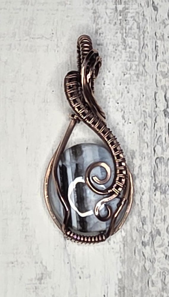 Oawihee Opal Copper Wrapped Pendant