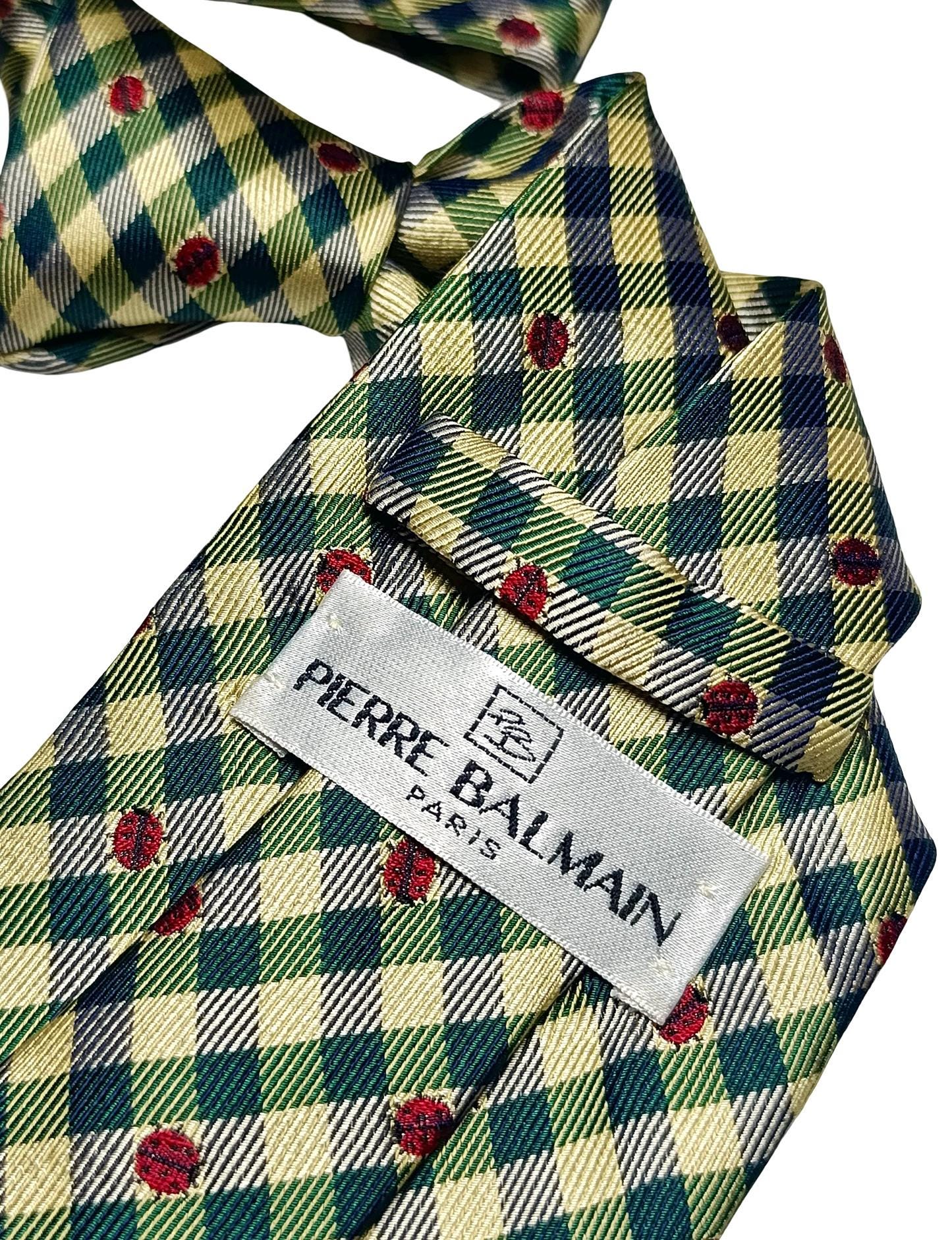 Vintage Pierre Balmain Silk Men\'s Tie Upcycled Silk Headband Bow Top Knot Pierre Balmain Tie - Etsy main image 3