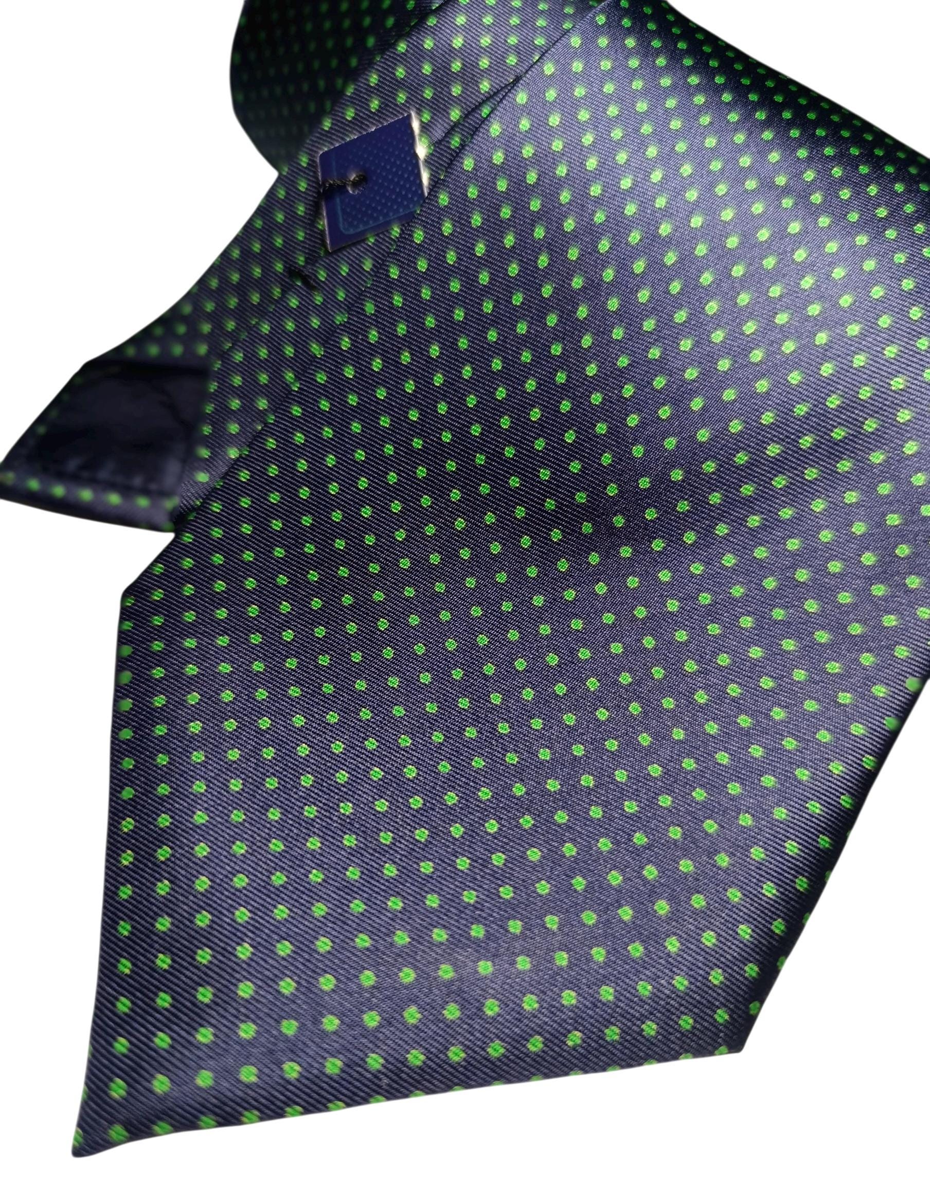 フマガッリ 100%シルクネクタイ 新品タグ付き - イタリア製高級ブルー