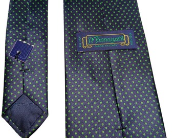 フマガッリ 100%シルクネクタイ 新品タグ付き - イタリア製高級ブルー