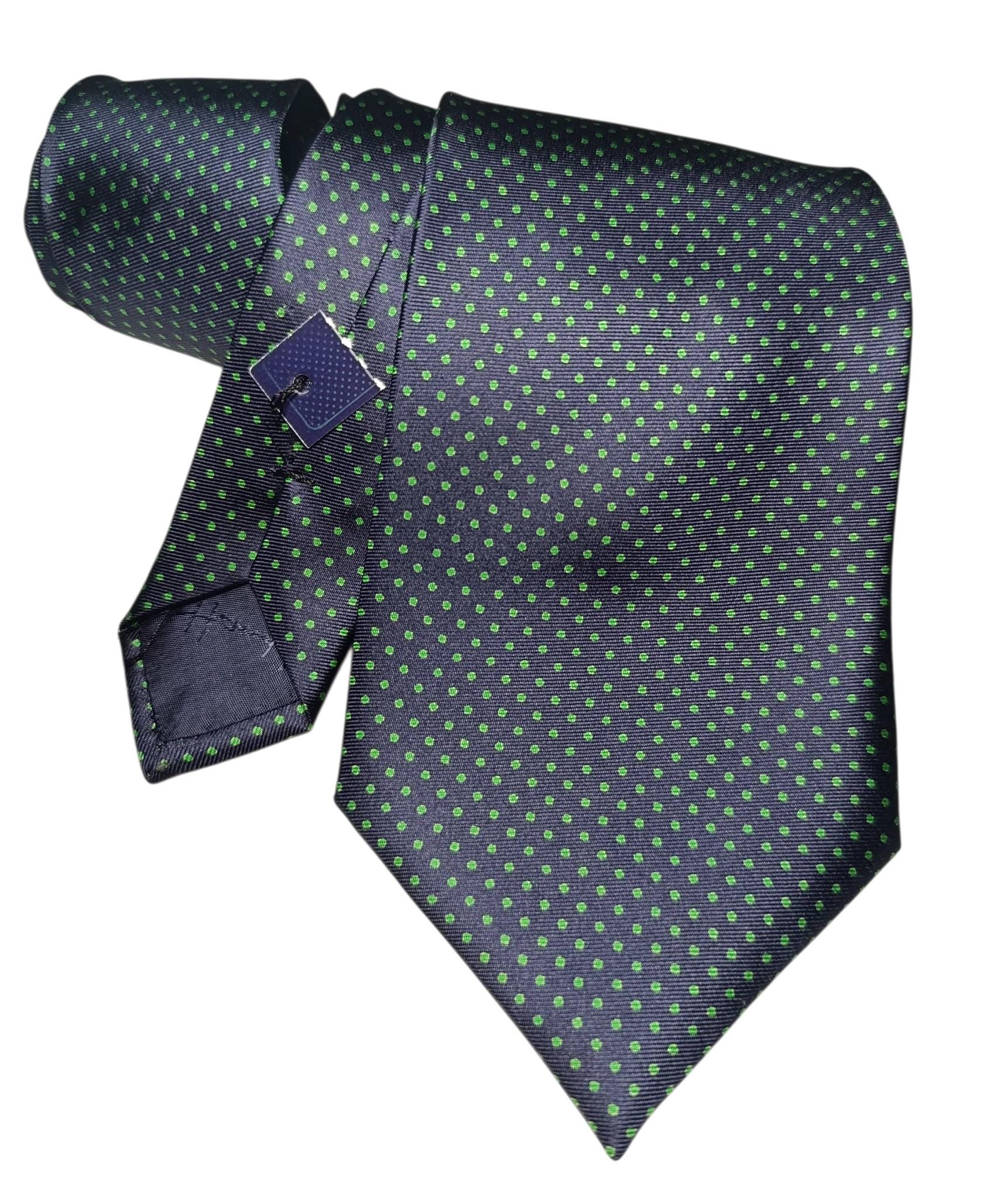 フマガッリ 100%シルクネクタイ 新品タグ付き - イタリア製高級ブルー