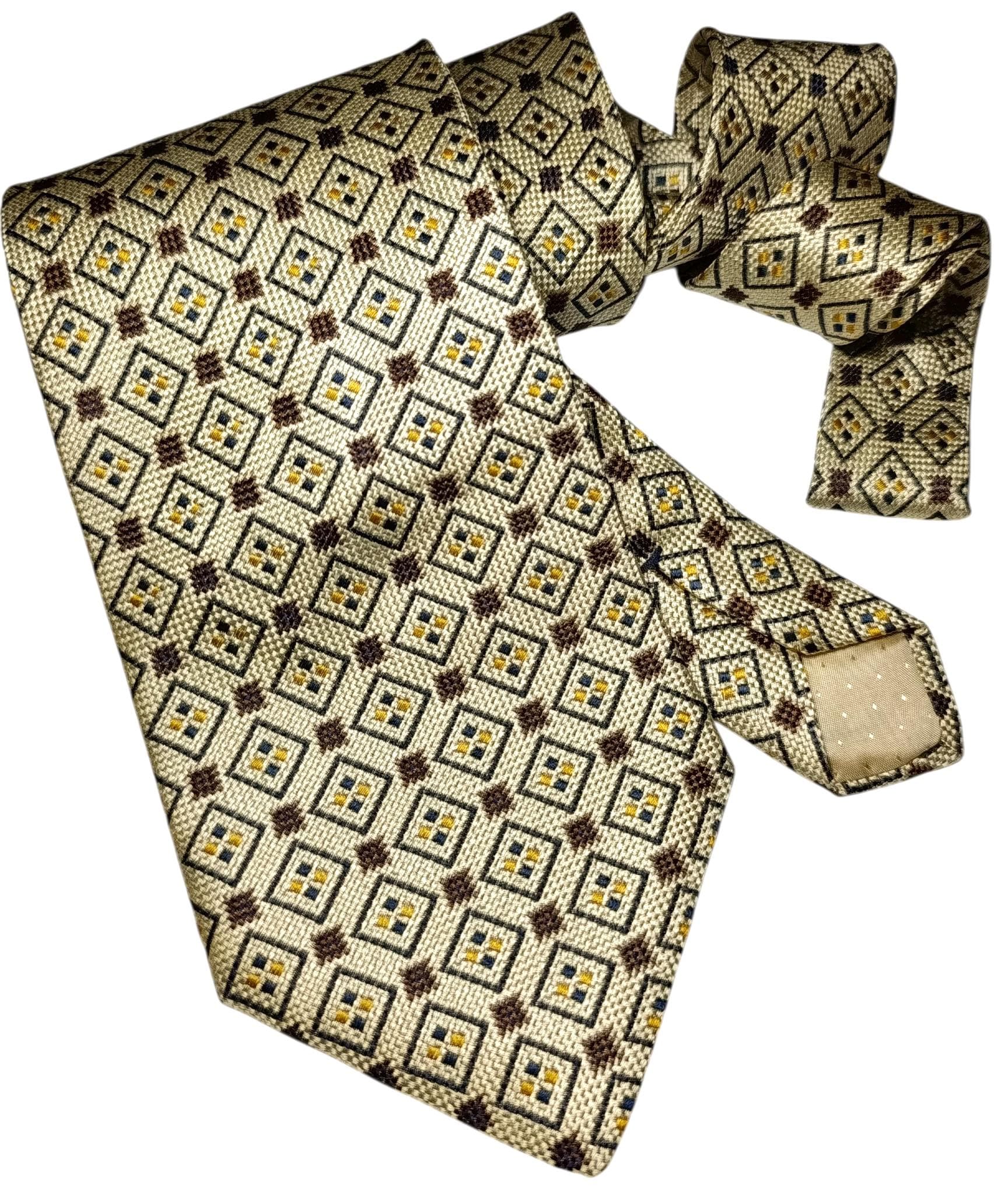 BARTON Mode Nouveau Vntage Pure Soie Pure en Soie Made IN Italy