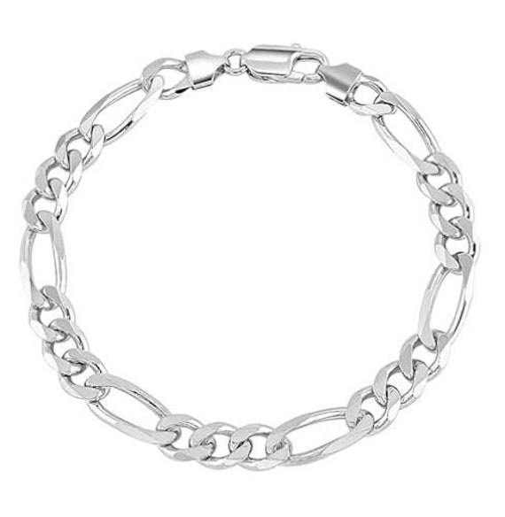 COLLANA E BRACCIALE Catena Figaro Argento Solido 3mm Donna E Uomo - Foto 10