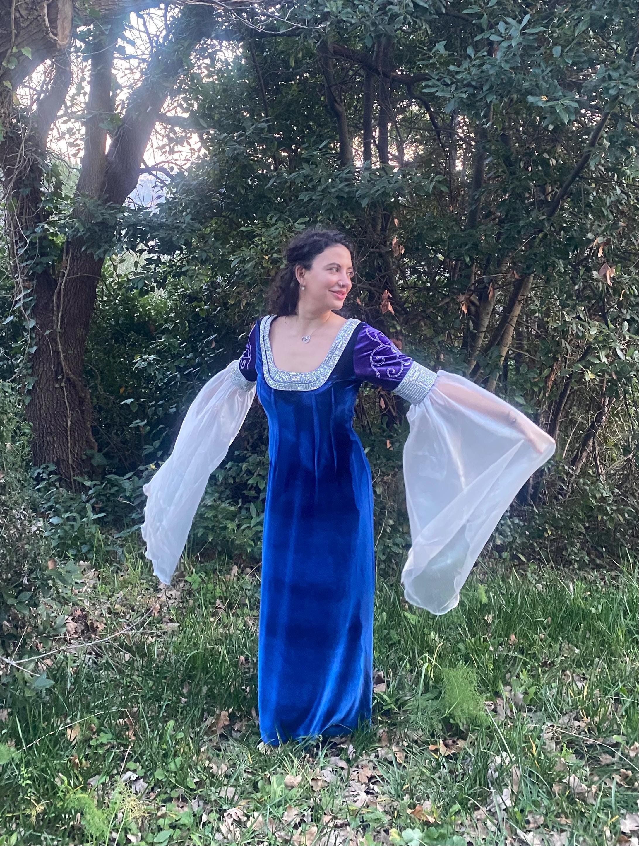 arwen blue velvet dress Arwen Off The Shoulder Satin Bridesmaid Dress