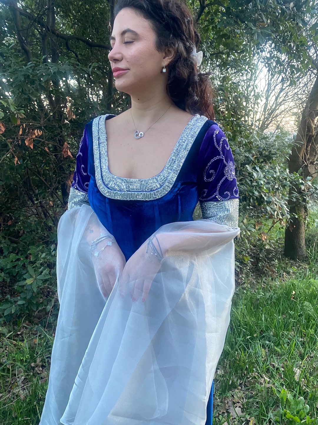 arwen blue dress costume Arwen’ SHEIN Privé Women's Blue