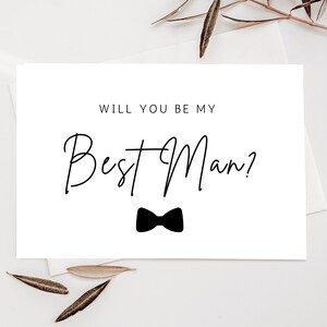 Carte de proposition du meilleur homme pour le meilleur cadeau d'homme Serez-vous mon meilleur homme Boîte de propositions Carte de meilleur homme drôle Téléchargement instantané imprimable Minimal LP01