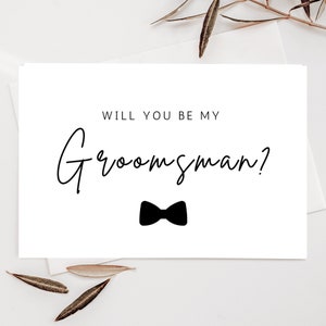 Carta di proposta del Groomsman per il regalo del Groomsman Sarai la mia casella di proposta del Groomsman Carta del Groomsman divertente stampabile Download immediato LP01