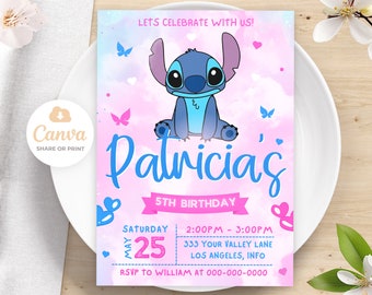 Faire-part d'anniversaire de point, faire-part de point imprimable, invitation de fête d'anniversaire d'enfants, invitations modifiables sur toile 5 x 7