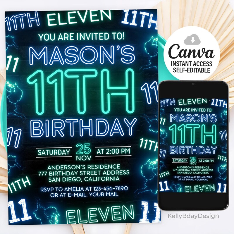 11th Birthday - Etsy