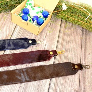 Hair-On Leather Guitar Strap – Western Cowhide Guitar Strap – Adjustable Handmade Strap – Musician Gift – Custom Leather Guitar Accessories