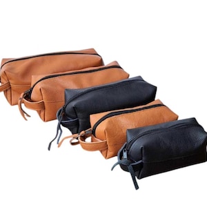 Aangepaste make-uptas reisaccessoires, leren cosmeticatassen voorstel bruidsjonker, organizer potloodhouder, etui 60e verjaardagscadeau,