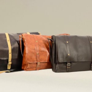 Borsa per laptop in pelle regalo per il terzo anniversario, borsa a tracolla per laptop da donna, custodia per MacBook fatta a mano, borsa tote in pelle regalo per celebrante, borsa per computer